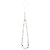 GUESS IML Flowers Allover Electroplated custodia con bracciale perle MagSafe per iPhone 18 Pro Max / 17 Pro Max bianco