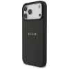 Guess Grained Gold Ring custodia MagSafe per Apple iPhone 18 Pro Max / 17 Pro Max, nero