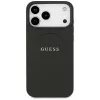 Guess Grained Gold Ring custodia MagSafe per Apple iPhone 18 Pro Max / 17 Pro Max, nero