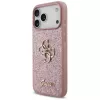 GUESS Fixed Glitter Big 4G custodia per iPhone 18 Pro Max / 17 Pro Max - rosa