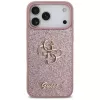GUESS Fixed Glitter Big 4G custodia per iPhone 18 Pro Max / 17 Pro Max - rosa
