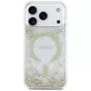 Guess Resin Bottom Glitter custodia MagSafe per iPhone 18 Pro / 17 Pro, oro