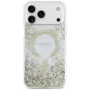 Guess Resin Bottom Glitter custodia MagSafe per iPhone 18 Pro Max / 17 Pro Max, oro