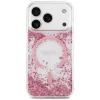 Guess Resin Bottom Glitter custodia MagSafe per Apple iPhone 18 Pro / 17 Pro, rosa
