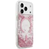 Guess Resin Bottom Glitter custodia MagSafe per Apple iPhone 18 Pro / 17 Pro, rosa