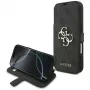 Guess Book 4G Metal Logo custodia per iPhone 18 Pro / 17 Pro - nero