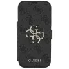 Guess Book 4G Metal Logo custodia per iPhone 18 Pro / 17 Pro - nero