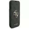 Guess Book 4G Metal Logo custodia per iPhone 18 Pro / 17 Pro - nero