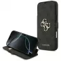 Guess Book 4G Metal Logo custodia per iPhone 18 Pro Max / 17 Pro Max, nero