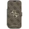 Guess Book 4G Metal Logo custodia per Apple iPhone 18 Pro / 17 Pro – marrone
