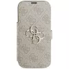 Guess Book 4G Metal Logo custodia a libro per iPhone 16 Pro / 17 Pro - rosa