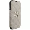Guess Book 4G Metal Logo custodia a libro per iPhone 16 Pro / 17 Pro - rosa