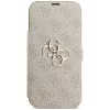 GUESS Book 4G Metal Logo custodia a libro per iPhone 18 Pro Max / 17 Pro Max - rosa