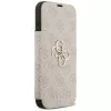 GUESS Book 4G Metal Logo custodia a libro per iPhone 18 Pro Max / 17 Pro Max - rosa