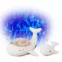 Cloud B Tranquil Whale set aiuto per il sonno con proiettore e sonaglio - bianco