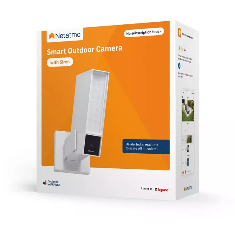 Netatmo Smart Outdoor telecamera con sirena NOC-S-W-EC (bianco)