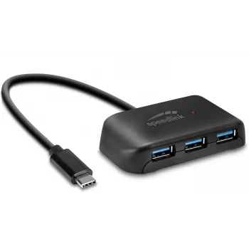 Hub da USB-C a 4 porte USB 3.0 Speedlink Snappy Evo (SL-140202-BK)