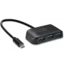 Speedlink Snappy Evo hub da USB-C a USB 3.0 a 4 porte (SL-140202-BK)