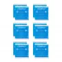 Relaxdays Square impacchi freddi blu 14 x 13 cm, confezione da 12