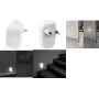 LogiLink luce notturna LED da parete con sensore crepuscolare, ovale, bianco caldo, 230V, 16A, bianco