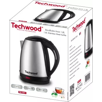 Techwood TBI-1827 bollitore senza fili in acciaio inox, 1,8 L (TBI-1827)