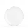 FIFTYEIGHT 2 Piatto piano con bordo morso 28 cm bianco