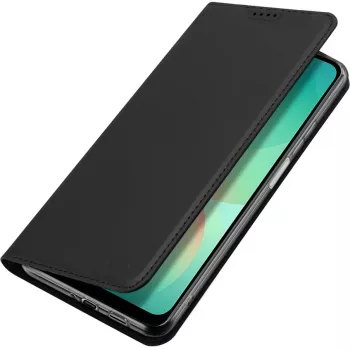Nevox Vario Series Custodia a libro per Samsung Galaxy A27 5G – Custodia portafoglio in pelle PU nera con vani per carte, scomparto per banconote e funzione stand