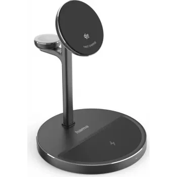 Hama Stazione di ricarica wireless Qi2 3-in-1, 15W, Nero