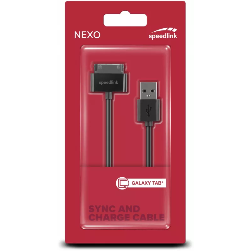 Speedlink Nexo cavo di sincronizzazione e ricarica per Samsung Galaxy Tab (SL-7503-BK)