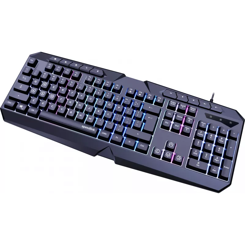 Speedlink Ludicium RGB Rainbow tastiera, layout US (SL-670004-BK-US)