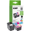 KMP 1741.400500 MultiPack Cartucce d'inchiostro nero e tricolore compatibili con HP 62XL (C2P05AE/C2P07AE) - confezione da 2