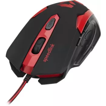 Speedlink Xito mouse gaming cablato, 5 pulsanti, 3200 DPI (SL-680009-BKRD)