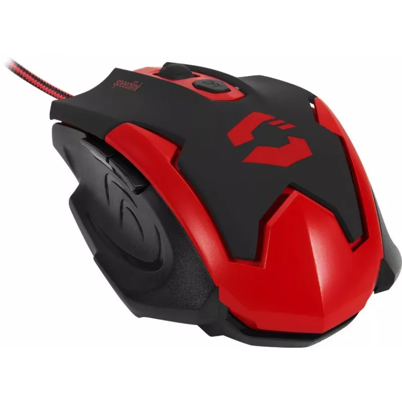 Speedlink Xito mouse da gaming cablato, 5 tasti, 3200 DPI (SL-680009-BKRD)