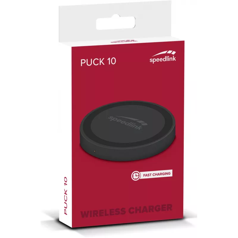 Speedlink Puck 10 caricatore wireless veloce, nero (SL-690403-BK)