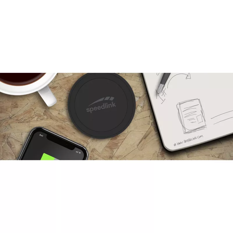 Speedlink Puck 10 caricatore wireless veloce, nero (SL-690403-BK)