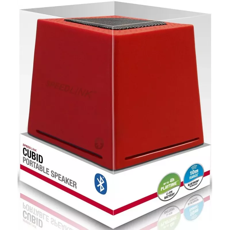Speedlink Cubid BT altoparlante, rosso (SL-8904-RD)