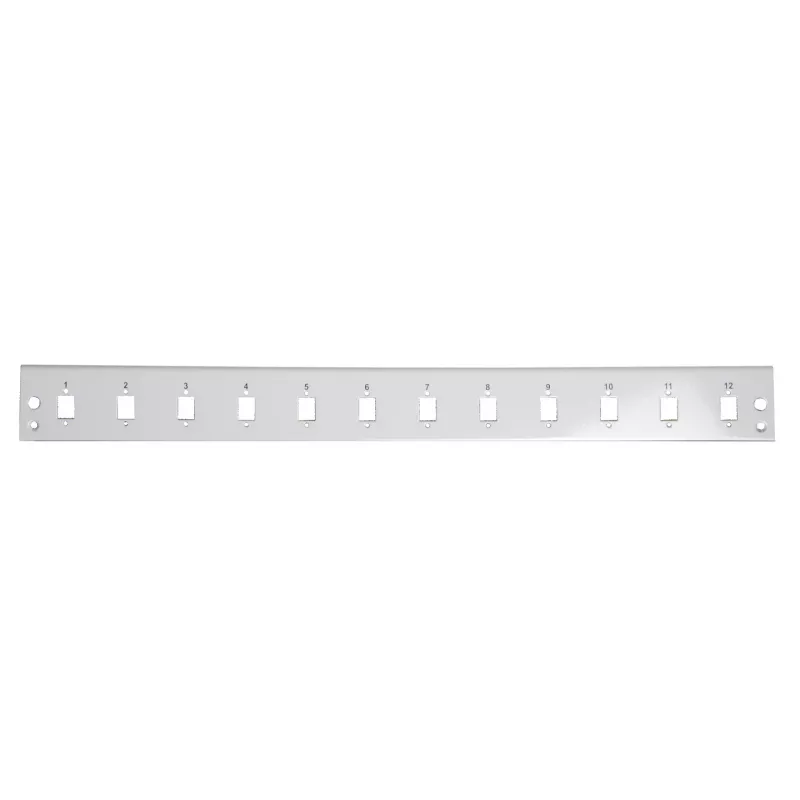 EFB-Elektronik pannello frontale 12x SC simplex / E2000 simplex / MTRJ / LC duplex, grigio (SB-FP-12SC-S)