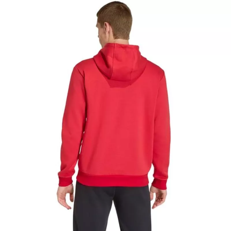 adidas Entrada 26 felpa con cappuccio uomo rosso - taglia M (JZ6576)