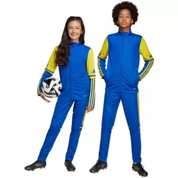 adidas Squadra 25 pantaloni allenamento bambino - blu/giallo - taglia 152 cm (JP3154)