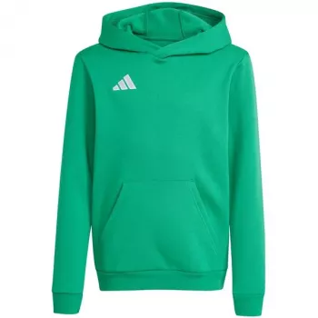 adidas Entrada 26 felpa con cappuccio bambino JZ6563 Team Green 152 cm
