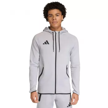 adidas Tiro 26 Travel felpa con cappuccio in felpa uomo grigia KF6077 taglia M
