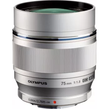 OM System M.Zuiko Digital ED 75mm f/1.8 obiettivo, argento (V311040SW000)