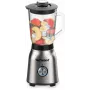 Techwood TBLI-1250 frullatore da tavolo 1200 W 1,5 L contenitore in vetro nero/argento