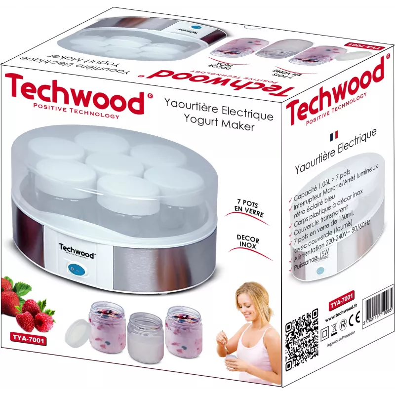 Techwood TYA-7001 yogurtiera elettrica (TYA-7001)