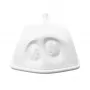 FIFTYEIGHT burriera Versteckt bianco – burriera in porcellana con volto nascosto