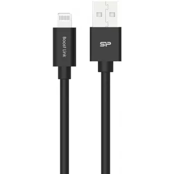 Cavo di ricarica e dati Silicon Power Boost Link PVC LK15AL, USB-A a Lightning, certificato MFi, 1 m, fino a 12 W, nero