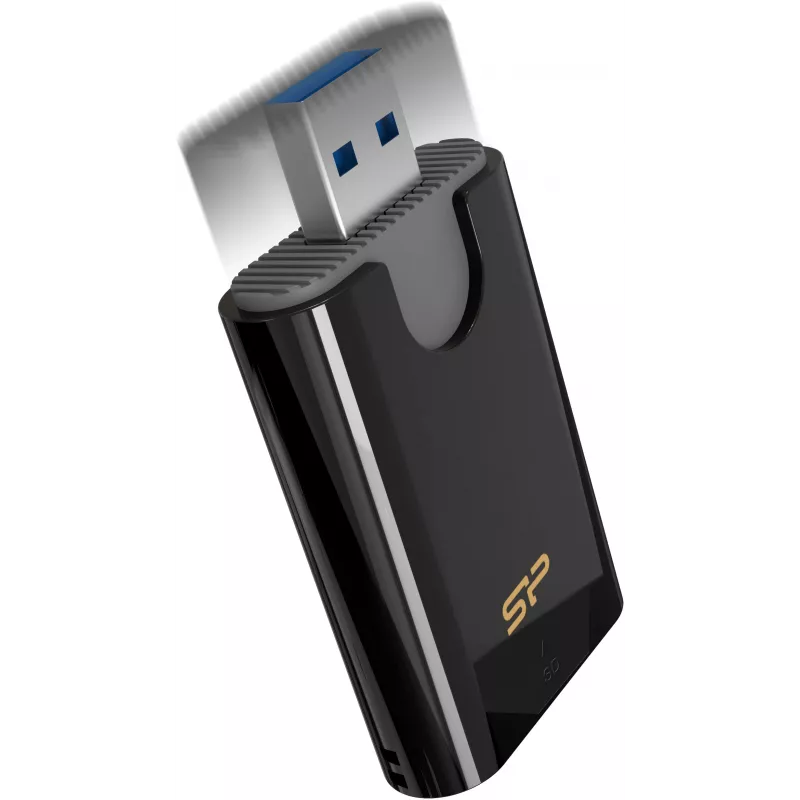 Silicon Power Combo Lettore di schede SD/microSD, USB 3.2 Gen 1 Type-A, Nero (SPU3AT5REDEL300K)