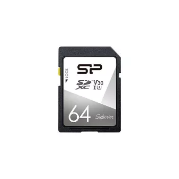 Silicon Power 64GB SDXC UHS-I U3 V30 scheda di memoria - 100 MB/s in lettura, 80 MB/s in scrittura, video 4K