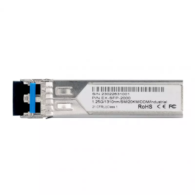 EXSYS EX-SFP-2000 ricetrasmettitore SFP LC monomodale duplex 20km - 1,25 Gbit/s