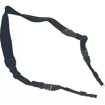 Tracolla per fotocamera in neoprene B.I.G. Profi C-Form, nera (443020)